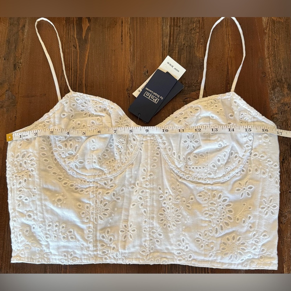 Polo Ralph Lauren Eyelet Linen Bustier - ASO - Taylor Swift! - Picture 9 of 14